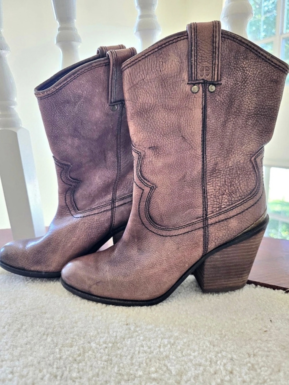 Lucky Brand Chantel X Brown Heeled Western Boots
